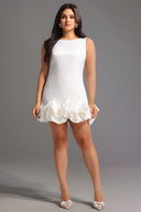 Samiya Slim Satin Mini Dress