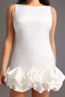 Samiya Slim Satin Mini Dress