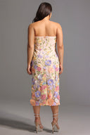 Fala Embroidered Strapless Dress