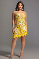 Kimmi Sleeveless Flowers Mini Dress