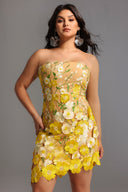 Kimmi Sleeveless Flowers Mini Dress