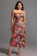 Satu Floral Glitter Maxi Dress