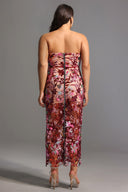Lilya Off-the-Shoulder Embroidery Sequin Maxi Dress