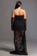Thandiwe Lace Strapless Maxi Dress