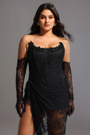 Thandiwe Lace Strapless Maxi Dress