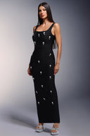 Selly Diamond Bandage Sleeveless Maxi Dress