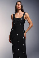 Selly Diamond Bandage Sleeveless Maxi Dress