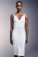Jellay Sleeveless  Bandage Midi Dress