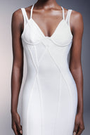Jellay Sleeveless  Bandage Midi Dress