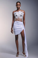 Sandra Sleeveless Diamond Lacing Mini Two-Piece Set