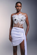 Sandra Sleeveless Diamond Lacing Mini Two-Piece Set