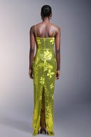 Raisin Sleeveless Diamond Sequin Maxi Dress