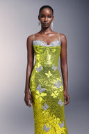 Raisin Sleeveless Diamond Sequin Maxi Dress