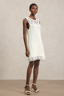 Samson Sleeveless Flowers Lace Mini Dress