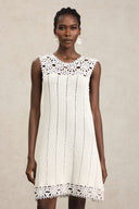 Samson Sleeveless Flowers Lace Mini Dress