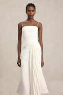 Querida Halter Folds Maxi Dress