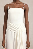Querida Halter Folds Maxi Dress