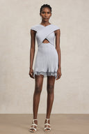 Zoe Sleeveless Hollow Out Bandage Lace Mini Dress