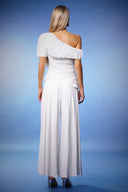 Rina Short Sleeves One Shoulder Maxi Set