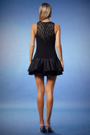Naima Deep-V Sequins Mini Dress
