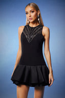 Naima Deep-V Sequins Mini Dress