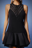 Naima Deep-V Sequins Mini Dress
