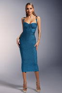 Ziriy Sleeveless V-Neck Bandage Maxi Dress