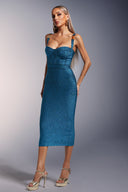 Ziriy Sleeveless V-Neck Bandage Maxi Dress