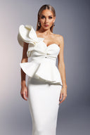 Luysa One Shoulder Asymmetry Midi Set