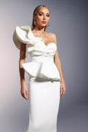 Luysa One Shoulder Asymmetry Midi Set