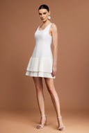 Myka Halter Folds Mini Dress