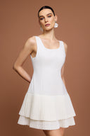 Myka Halter Folds Mini Dress