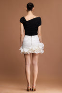 Rumi Folds Mini Skirt