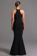 Sarly Bandage Halter Fishtail Maxi Dress