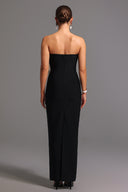 Sling Bandage Strapless Bow Maxi Dress