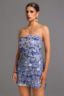 Sharina Strapless Lace Mini Dress