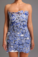 Sharina Strapless Lace Mini Dress