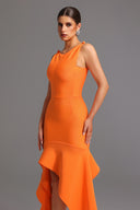 Myrna Bandage Sleeveless Round Neck Midi Dress