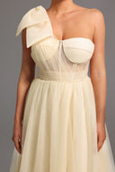 Suku One Shoulder Bow Maxi Dress