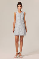 Giacinta V-Neck Sleeveless Mini Dress