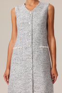 Giacinta V-Neck Sleeveless Mini Dress
