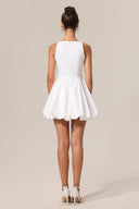 Ferean Round Neck Sleeveless Hollow Out Mini Dress