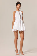 Ferean Round Neck Sleeveless Hollow Out Mini Dress