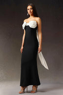 Tove Sleeveless Off-The-Shoulder Flowers Bandage Maxi Dress