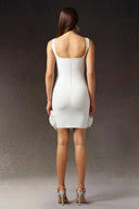 Nomi Sleeveless Diamond Flowers Mini Dress