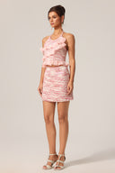 Mlisa Sleeveless Folds Top And Skirt Two-Piece Set