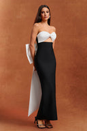 Raidah Sleeveless Bow Hollowed out Bandage Maxi Dress