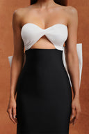 Raidah Sleeveless Bow Hollowed out Bandage Maxi Dress