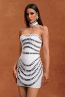 Florelle Sleeveless Diamond Bandage Mini Two Piece Set