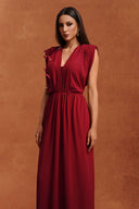 Wyomia Sleeveless V-Neck Butterfly Fold Maxi Two Piece Set